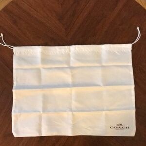 Coach White Dust Bag